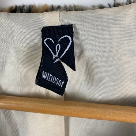 GLAM GRUNGE Cheetah Print Coat – Windsor Faux Fur Wool Blend – Size S - Picture 3 of 7